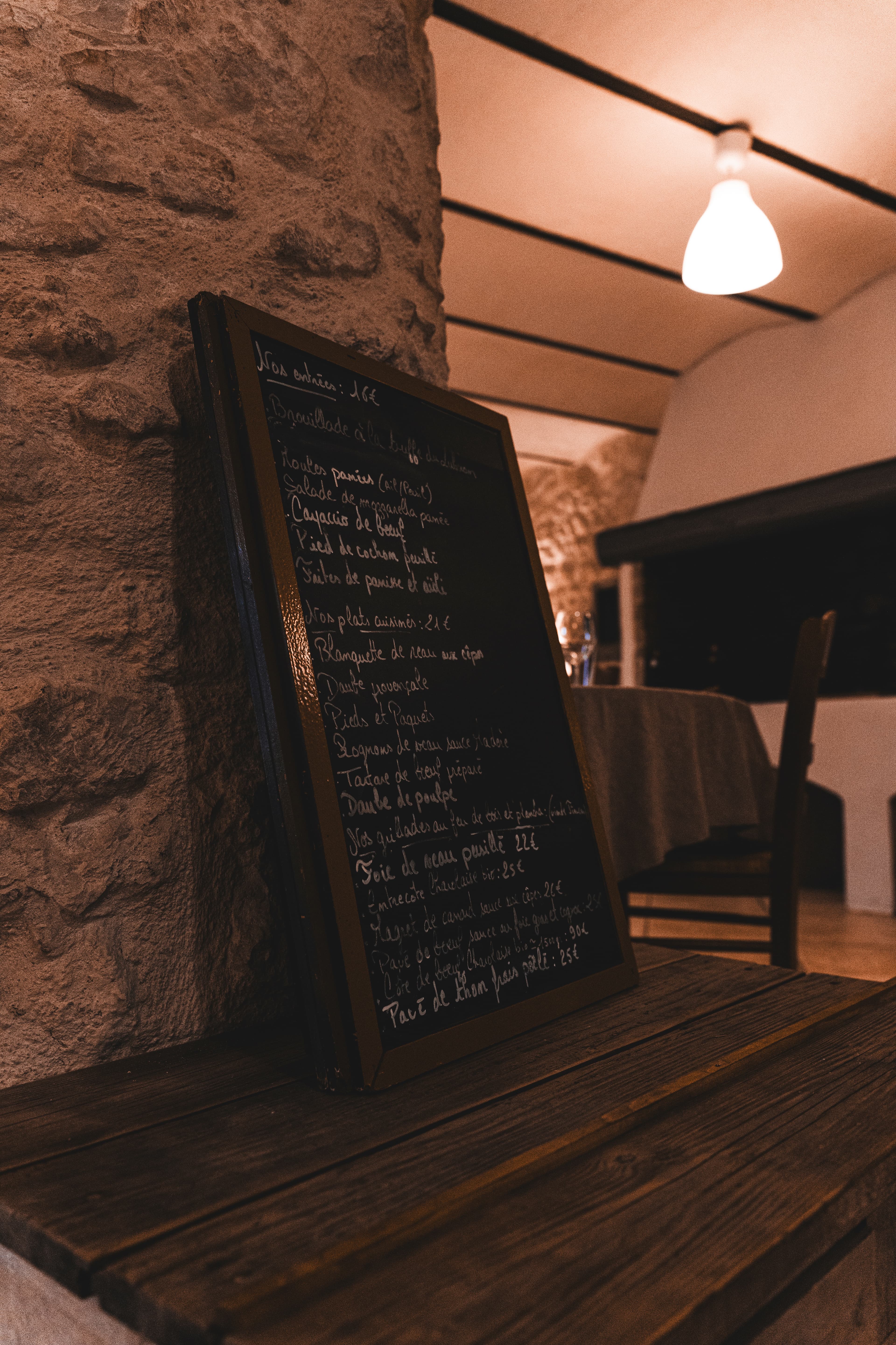 L'ardoise du jour de L'Auberge des Savoyants